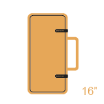 Estuches para viola 16"