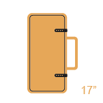 Estuches para viola 17"