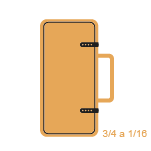 Estuches para violín desde 3/4 hasta 1/16