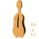 Estuches para violoncello 3/4 y 1/2