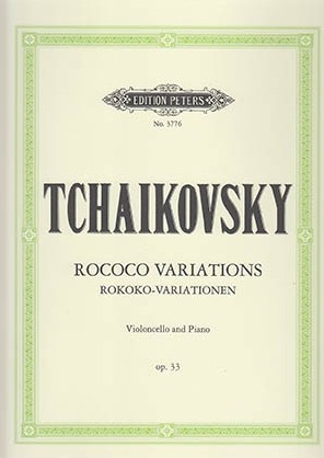 TCHAIKOVSKY, Pyotr Ilyich - Variaciones Rococó Op. 33. - PETERS EDITION.