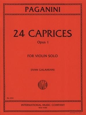 PAGANINI - 24 CAPRICES, Op. 1 - IMC (IVAN GALAMIAN)