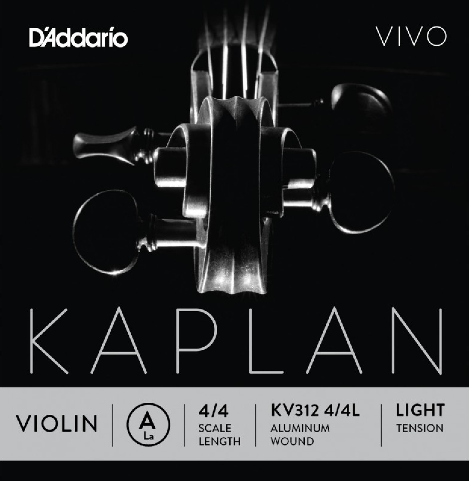 CUERDA VIOLÍN D'ADDARIO KAPLAN VIVO 3a RE