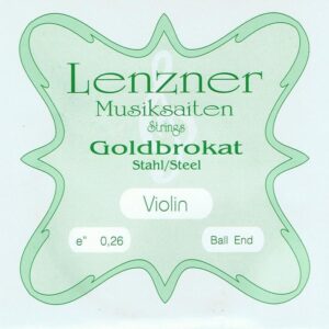 CUERDA VIOLÍN LENZNER/OPTIMA GOLDBROKAT 1a MI BOLA 0,24