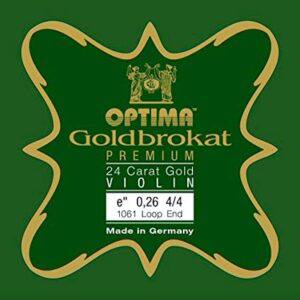 CUERDA VIOLÍN LENZNER/OPTIMA GOLDBROKAT PREMIUM 24K GOLD 1a MI BOLA 0,27