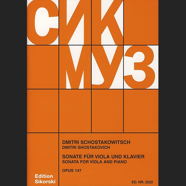 SHOSTAKOVICH D. - SONATA OP.147 - ED. SIKORSKI