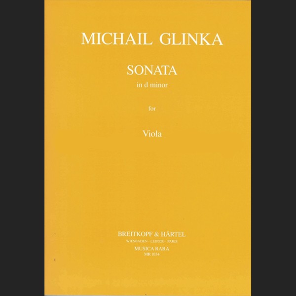 GLINKA M. - SONATA RE m - ED. BREITKOPF