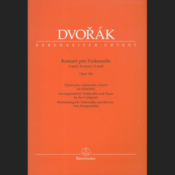 DVORAK A. - CONCIERTO SI m OP.104 URTEXT - ED. BARENREITER
