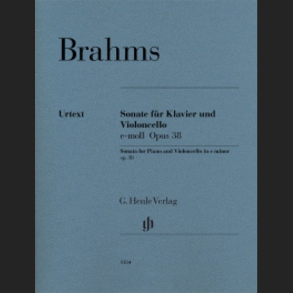 BRAHMS J. - SONATA MI m URTEXT OP. 38 - ED. HENLE VERLAG