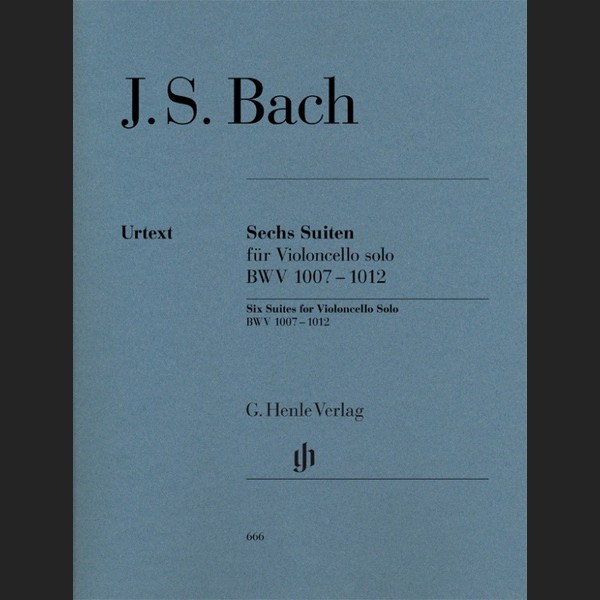BACH J.S. - SUITES (6) URTEXT BWV.1007-1012 - ED. HENLE VERLAG