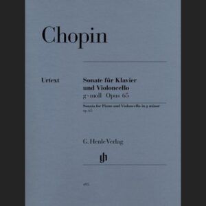 CHOPIN F. – SONATA SOL m URTEXT OP. 65 – ED. HENLE VERLAG