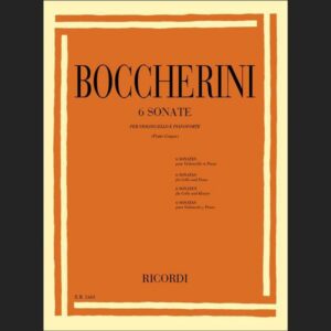 BOCCHERINI L. – SONATAS (6) – ED. RICORDI