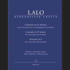 LALO E. – CONCIERTO RE m URTEXT – ED. BARENREITER
