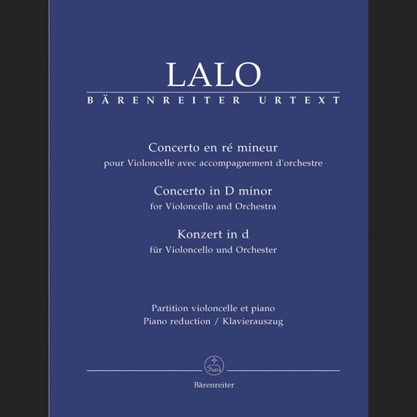 LALO E. - CONCIERTO RE m URTEXT - ED. BARENREITER