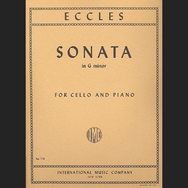 ECCLES H. - SONATA SOL m - ED. INTERNATIONAL