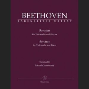 BEETHOVEN L.V. – SONATAS (5) URTEXT – ED. BARENREITER