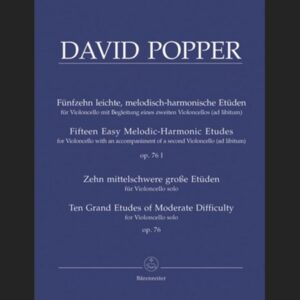 POPPER D. – ESTUDIOS OP. 76 – ED. BARENREITER