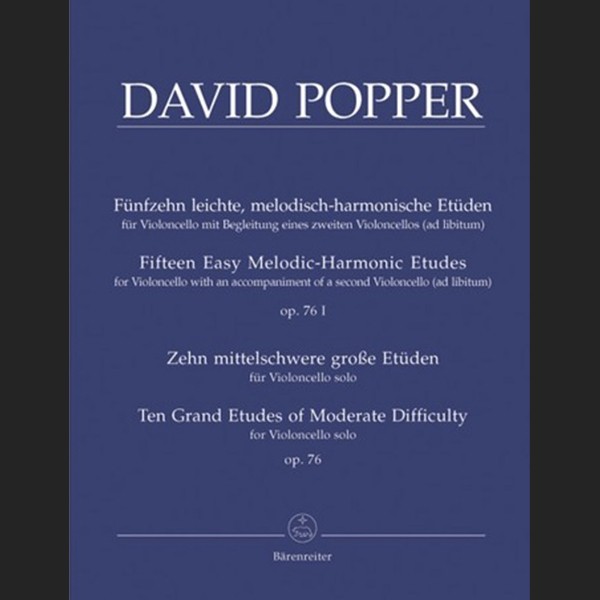 POPPER D. - ESTUDIOS OP. 76 - ED. BARENREITER