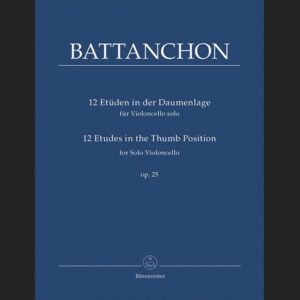 BATTANCHON F. – ESTUDIOS POSICIÓN PULGAR OP.25 – ED. BARENREITER