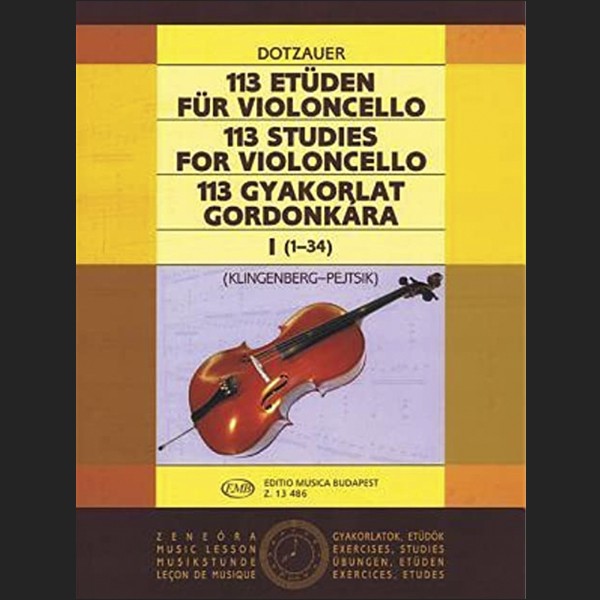 DOTZAUER J.J.F. - 113 ESTUDIOS V.1 (1-34) - ED. BUDAPEST