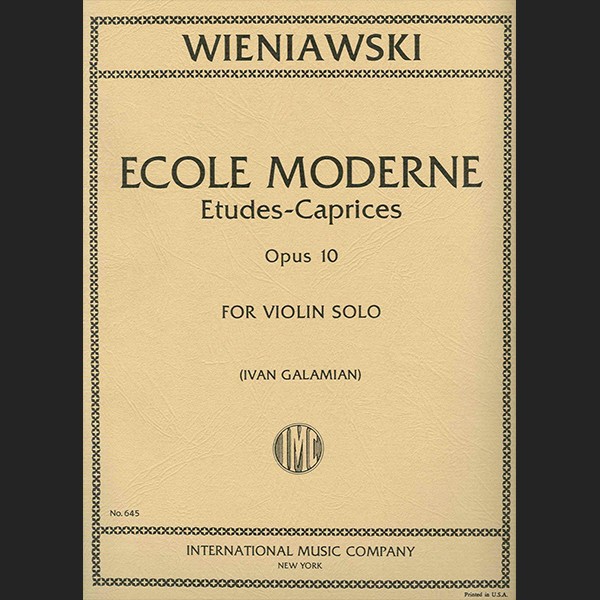 WIENIAWSKI H. - ESCUELA MODERNA (ESTUDIOS CAPRICHOS) OP. 10 - ED. INTERNATIONAL