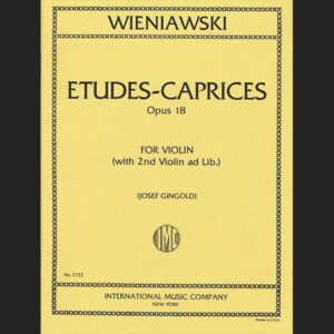 WIENIAWSKI H. – ESTUDIOS CAPRICHOS OP. 18 – ED. INTERNATIONAL