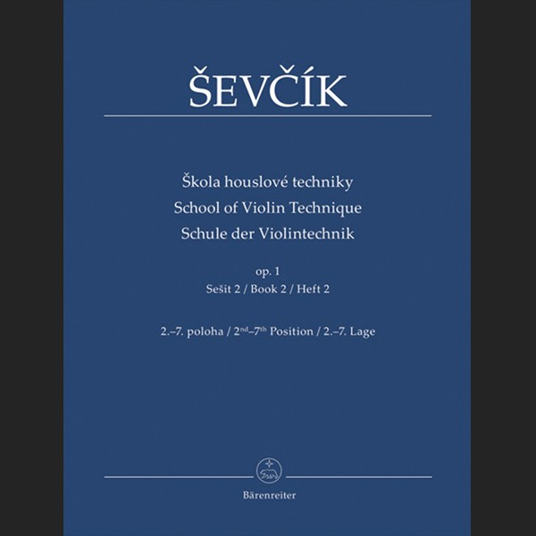 SEVCIK O. - ESCUELA TÉCNICA VIOLÍN OP.1 V.1 (2º Y 7º POSICIÓN) - ED. BARENREITER