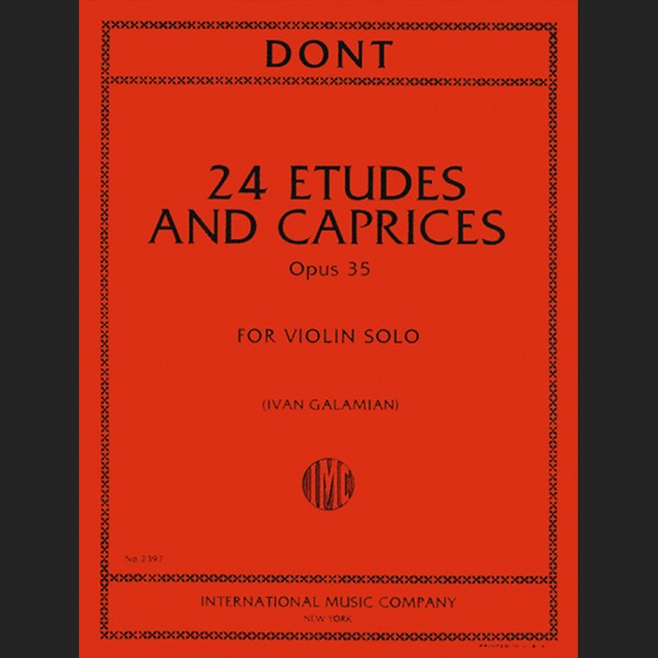 DONT J. - 24 ESTUDIOS CAPRICHOS OP.35 - ED. INTERNATIONAL