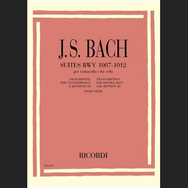 BACH J.S. - 6 SUITES BWV 1007-1012 - ED. RICORDI