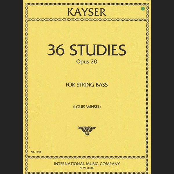 KAYSER H.E. - 36 ESTUDIOS OP.20 - ED. INTERNATIONAL