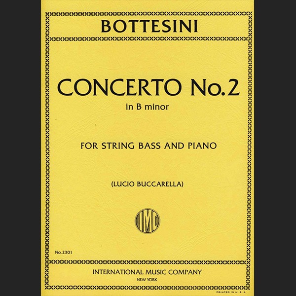 BOTTESINI G. - CONCIERTO Nº2 SI m - ED. INTERNATIONAL