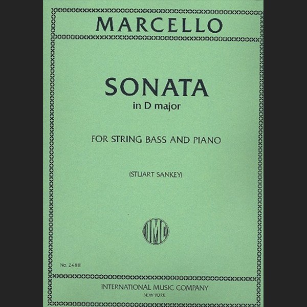MARCELLO B. - SONATA RE M - ED. INTERNATIONAL
