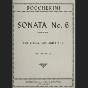BOCCHERINI L. – SONATA nº6 LA M – ED. INTERNATIONAL