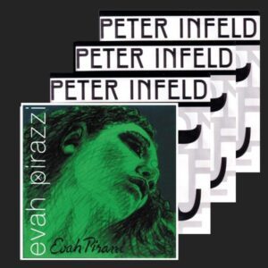 SET CUERDAS VIOLÍN EVAH PIRAZZI (MI BOLA ORO) I PETER INFELD (LA,RE(PLATA),SOL)