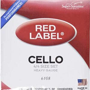 JUEGO CUERDAS VIOLONCELLO SUPER-SENSITIVE RED LABEL 4/4-3/4