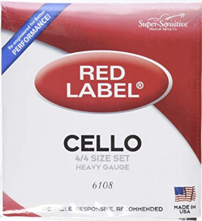 CUERDA VIOLONCELLO SUPER-SENSITIVE RED LABEL 4/4-3/4 - 1a LA