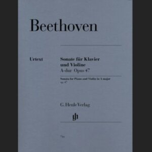 BEETHOVEN L.V. – SONATA LA M OP. 47 – ED. HENLE VERLAG