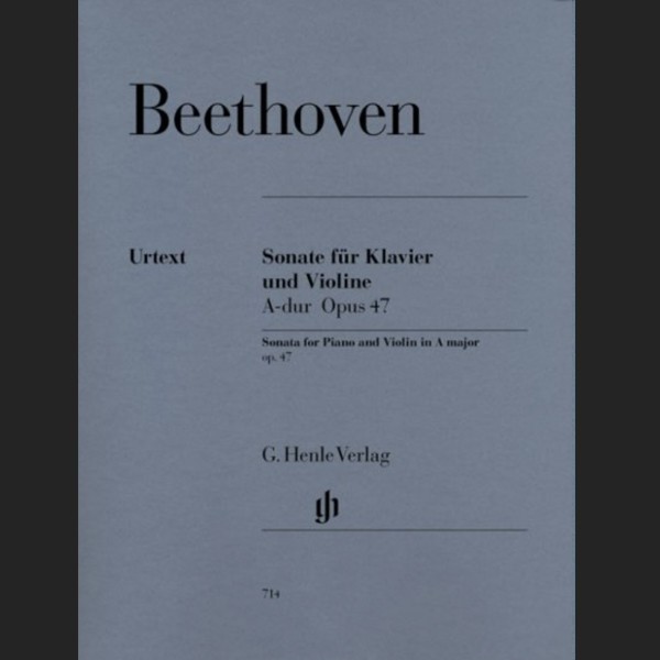 BEETHOVEN L.V. - SONATA LA M OP. 47 - ED. HENLE VERLAG