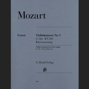 MOZART W.A. – CONCIERTO Nº3 SOL M URTEXT KV.216 – ED. HENLE VERLAG