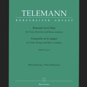 TELEMANN G. P. – CONCIERTO SOL MAYOR – ED. BARENREITER