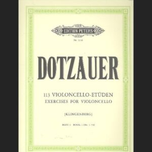 DOTZAUER J.J.F. – 113 ESTUDIOS V.1 (1-34) – ED. PETERS