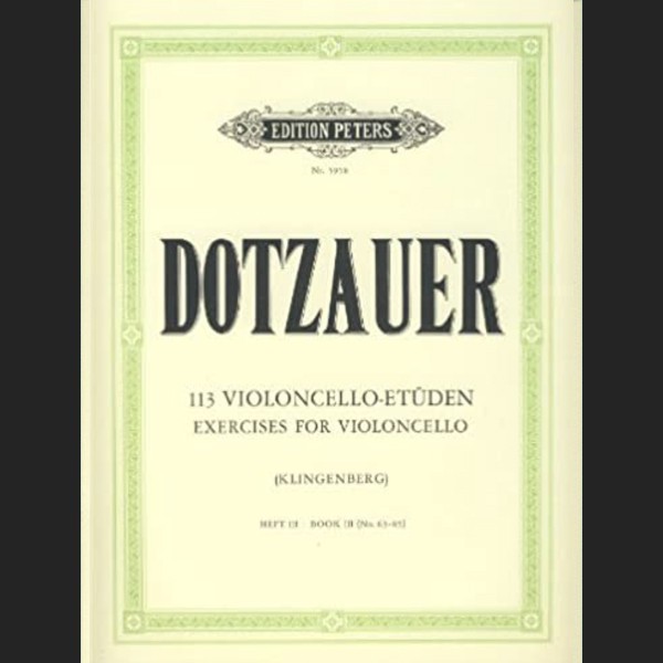 DOTZAUER J.J.F. - 113 ESTUDIOS V.3 (63-85) - ED. PETERS