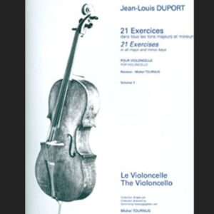 DUPORT J.L. – 21 ESTUDIOS CON ACOMPAÑAMIENTO 2º CELLO – ED. GERARD BILLAUDOT EDITEUR