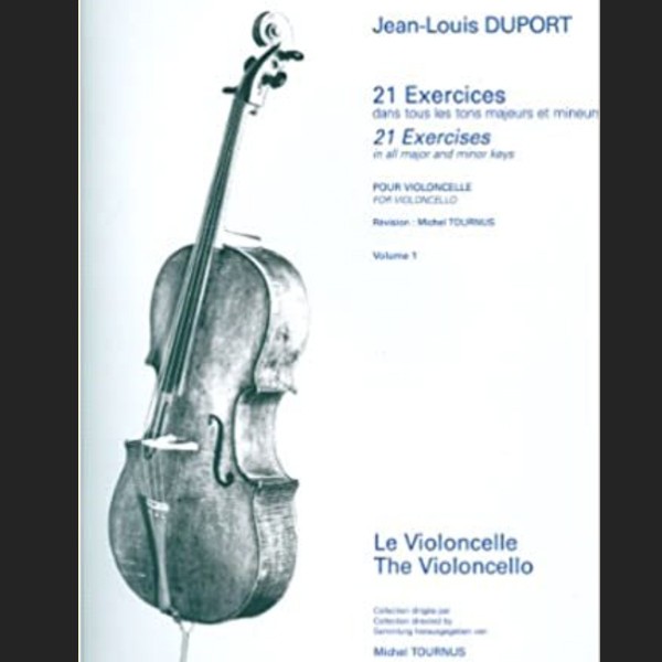 DUPORT J.L. - 21 ESTUDIOS CON ACOMPAÑAMIENTO 2º CELLO - ED. GERARD BILLAUDOT EDITEUR
