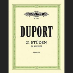 DUPORT J.L. – 21 ESTUDIOS CON ACOMPAÑAMIENTO 2º CELLO – ED. PETERS