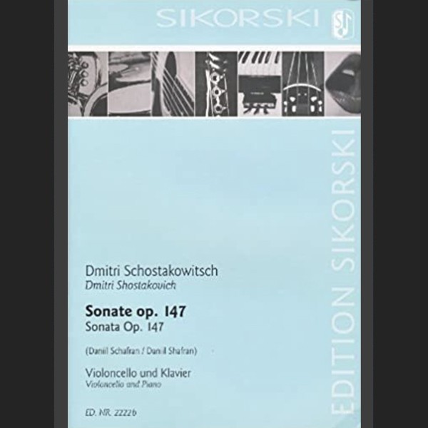 SHOSTAKOVICH D- SONATA OP. 147 - ED. SIKORSKI
