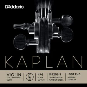CUERDA VIOLÍN D’ADDARIO KAPLAN GOLDEN SPIRAL 1a MI GOLD BOLA